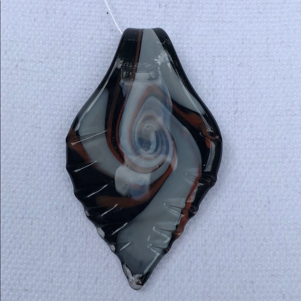 Large swirled glass pendant